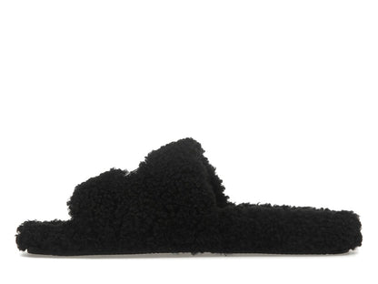 Balenciaga Paris Furry Slide Black