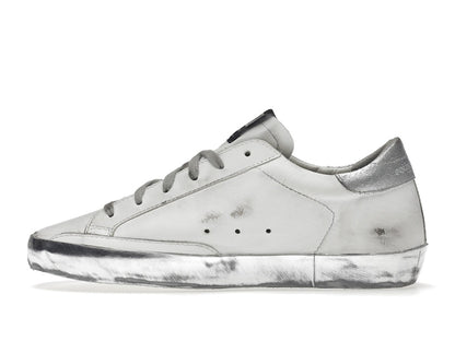 Golden Goose Super-Star White Silver Sparkle (Women's)