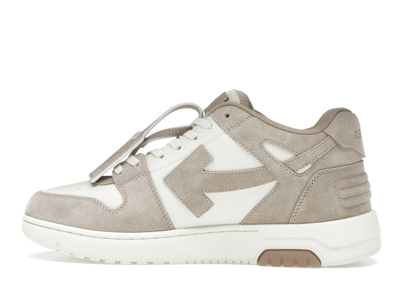OFF-WHITE Out Of Office OOO Low Tops Beige Natural Suede