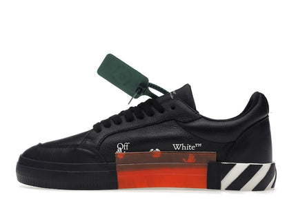 OFF-WHITE Vulc Low Leather Black White SS22