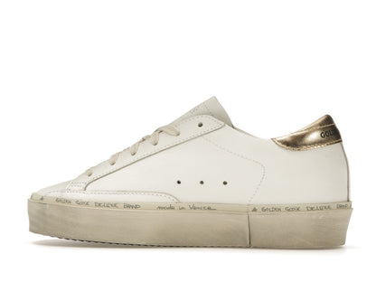 Golden Goose Hi Star White Glitter Gold (Women's)