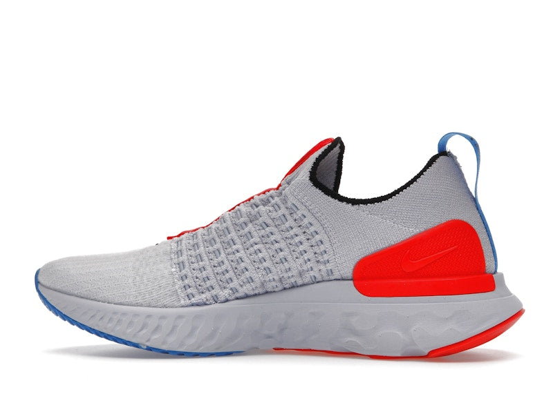 Nike React Phantom Run Flyknit 2 Football Grey Bright Crimson (Women's)