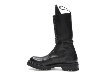 Rick Owens Army Laced Boot Black