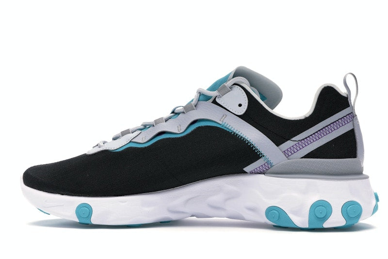 Nike React Element 55 Black Pure Platinum Teal Nebula