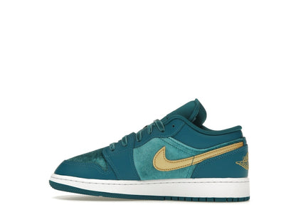 Jordan 1 Low SE Geode Teal Metallic Gold (GS)