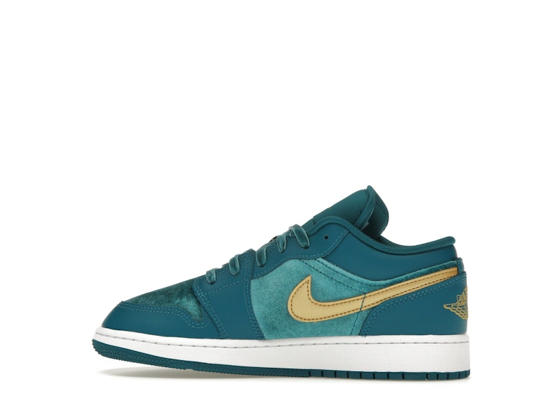 Jordan 1 Low SE Geode Teal Metallic Gold (GS)