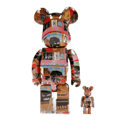 Bearbrick Andy Warhol x JEAN-MICHEL BASQUIAT #2 100% & 400% Set