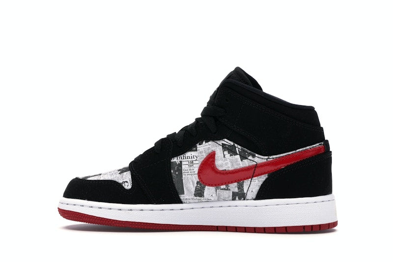 Jordan 1 Mid Newspaper Air Times (GS)