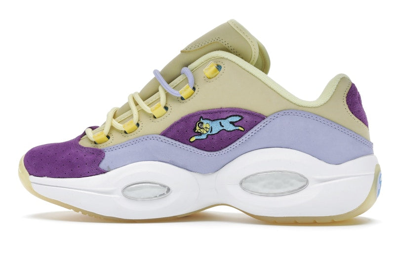 Reebok Question Low BBC Ice Cream Running Dog Yellow Purple