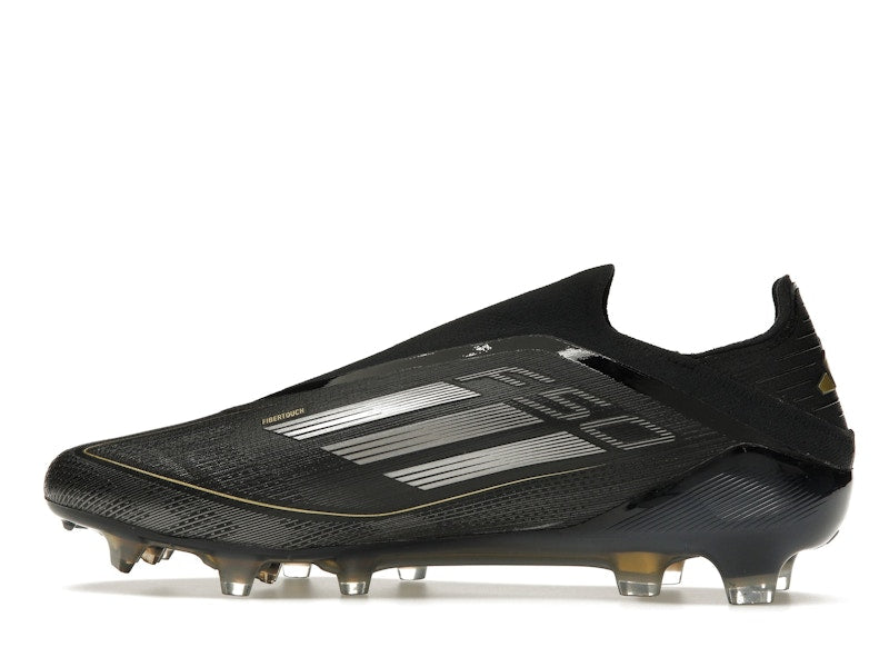 adidas F50 Elite Laceless FG Core Black Iron Metallic Gold Metallic
