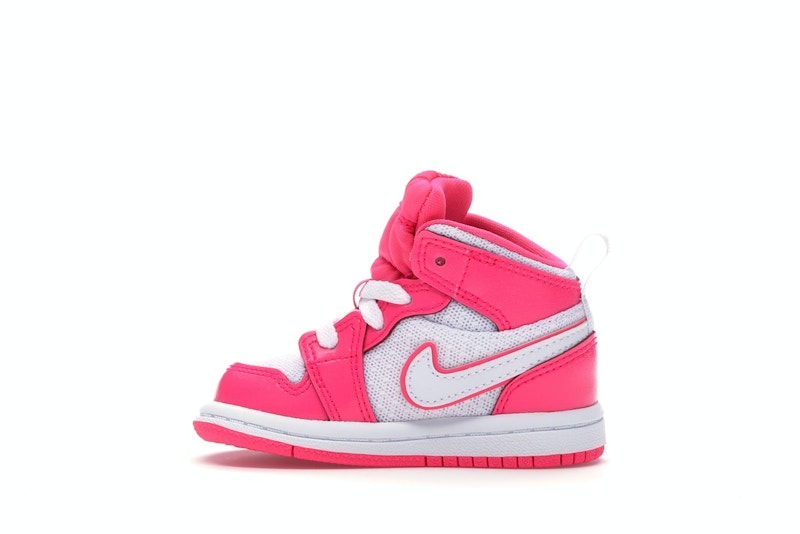 Jordan 1 Mid Hyper Pink White (TD)