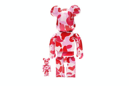 Bearbrick A Bathing Ape ABC Camo 100% & 400% Set Pink