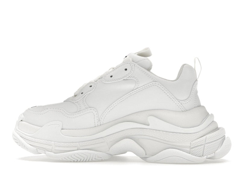 Balenciaga Triple S Synthetic Leather Triple White (Women's)