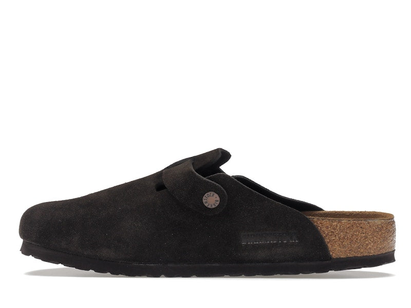 Birkenstock Boston Soft Footbed Suede  Mocha