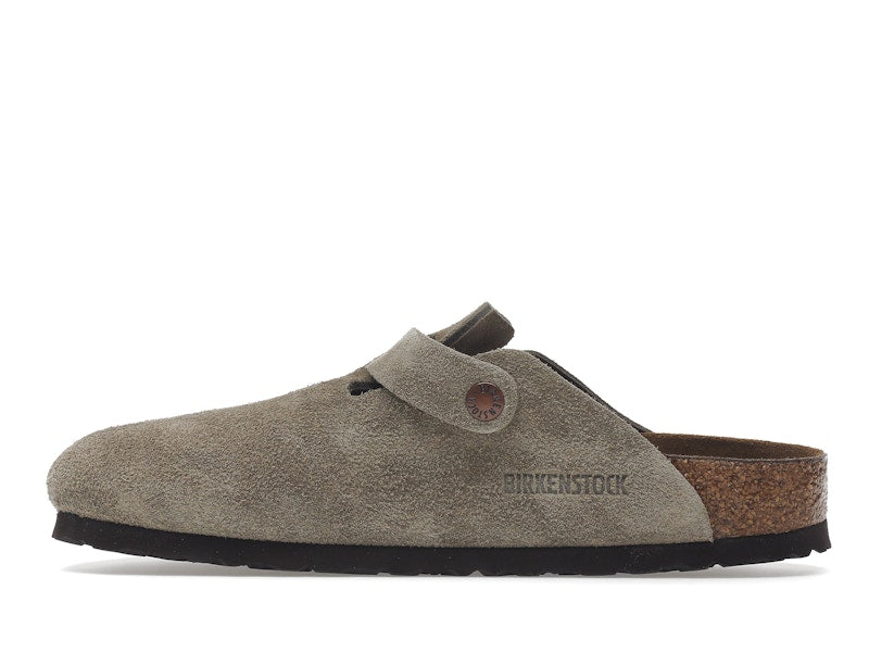 Birkenstock Boston Soft Footbed Suede Taupe (Narrow Fit)