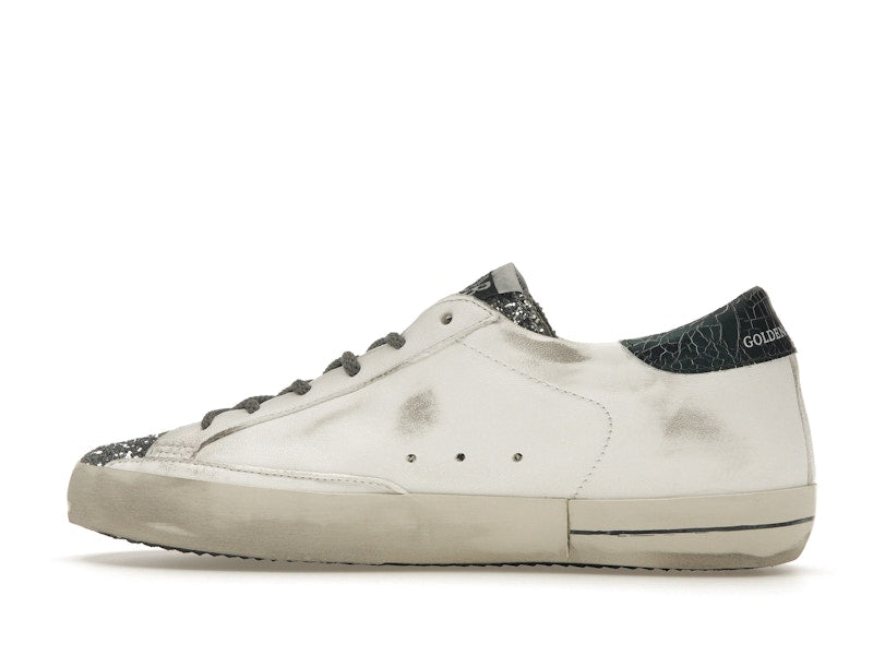 Golden Goose Super-Star Glitter Cream Silver (Women's)