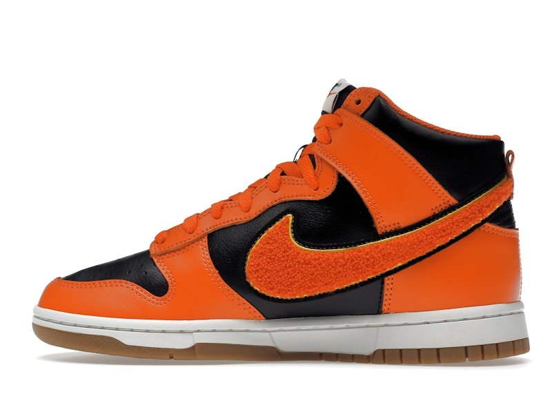 Nike Dunk High Retro Chenille Swoosh Safety Orange
