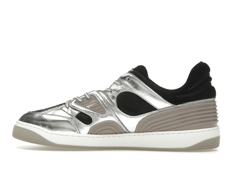 Gucci Basket Low Silver Black