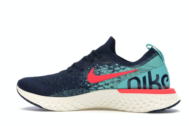 Nike Epic React Flyknit College Navy Hyper Jade