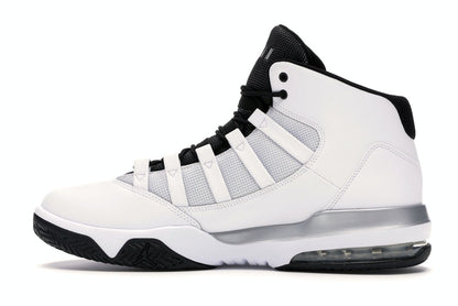 Jordan Max Aura White Metallic Silver Black
