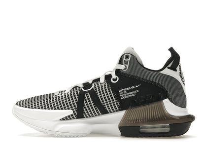 Nike LeBron Witness 7 White Black Metallic Silver