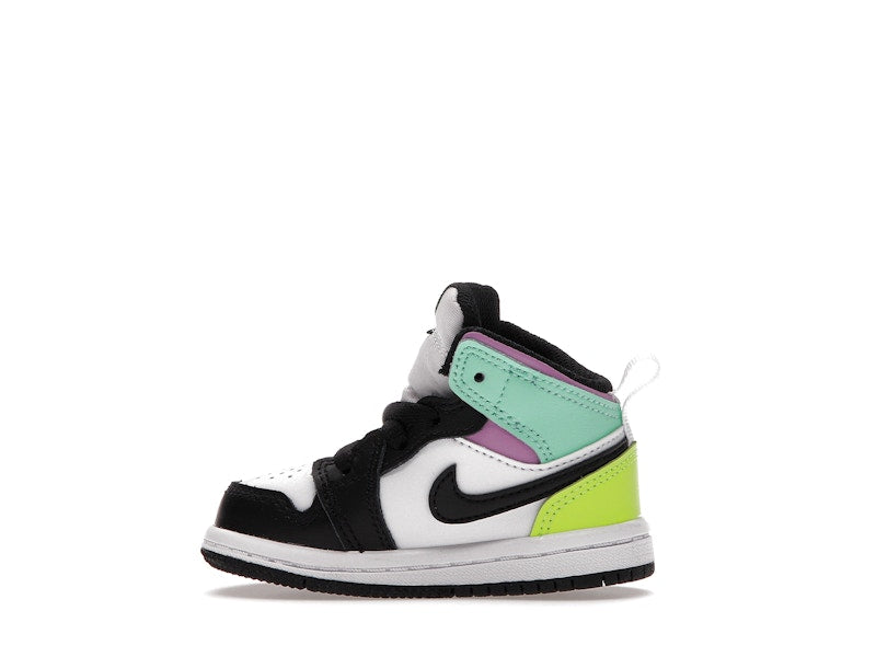 Jordan 1 Mid Pastel Black Toe (TD)
