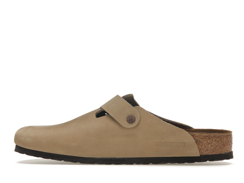 Birkenstock Boston Oiled Leather Tobacco Brown