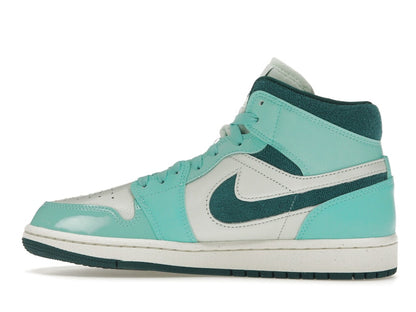 Jordan 1 Mid Chenille Bleached Turquoise (Women's)