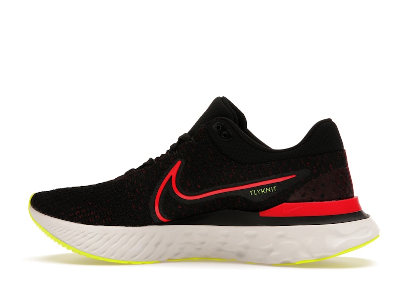 Nike React Infinity Run Flyknit 3 Black Siren Red Volt