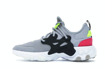 Nike React Presto Wolf Grey Black Rush Pink Volt (GS)