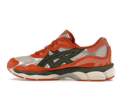 ASICS Gel-NYC Oatmeal Forest Green Orange