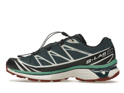 Salomon XT-6 Deep Teal Biking Red