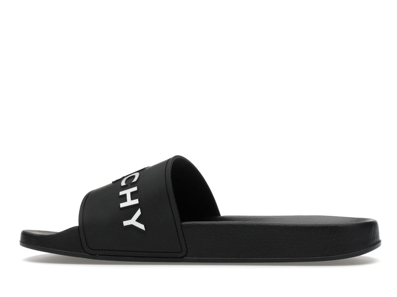 Givenchy Paris Flat Sandals Black White