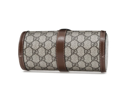 Gucci Supreme Monogram Watch Role Bag Brown