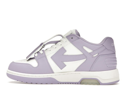 OFF-WHITE Out Of Office Calf Leather White Lilac