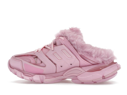 Balenciaga Track Mule Pink Faux Fur (Women's)