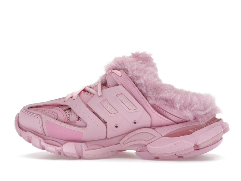 Balenciaga Track Mule Pink Faux Fur (Women's)