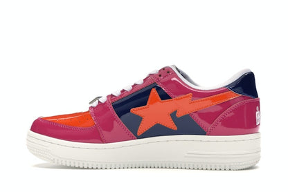 A Bathing Ape Bape Sta Low Color Block Pink Orange Navy