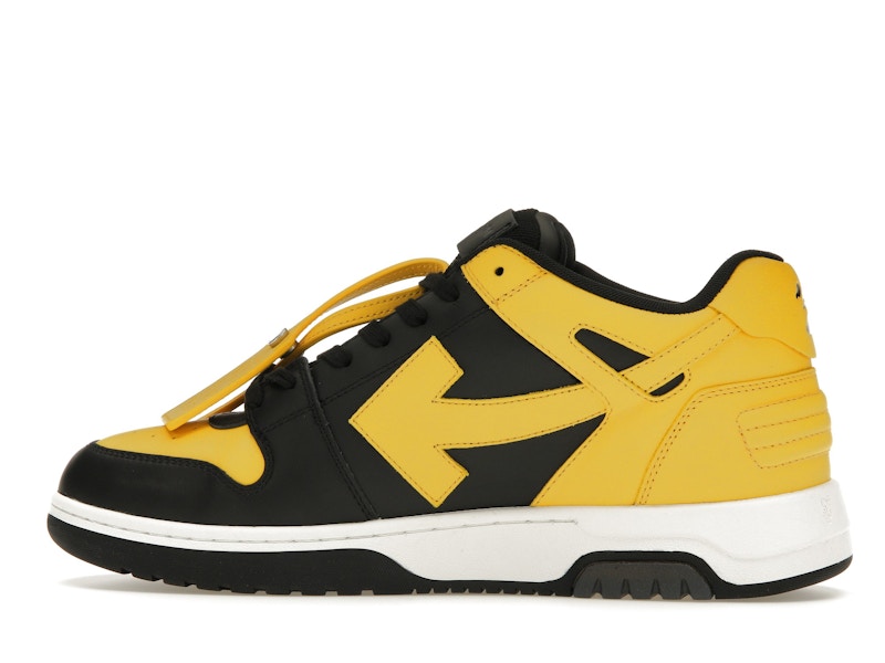 OFF-WHITE Out Of Office OOO Low Tops Black Yellow