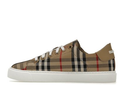 Burberry Vintage Check and Leather Sneakers Archive Beige Check Toe (Women's)