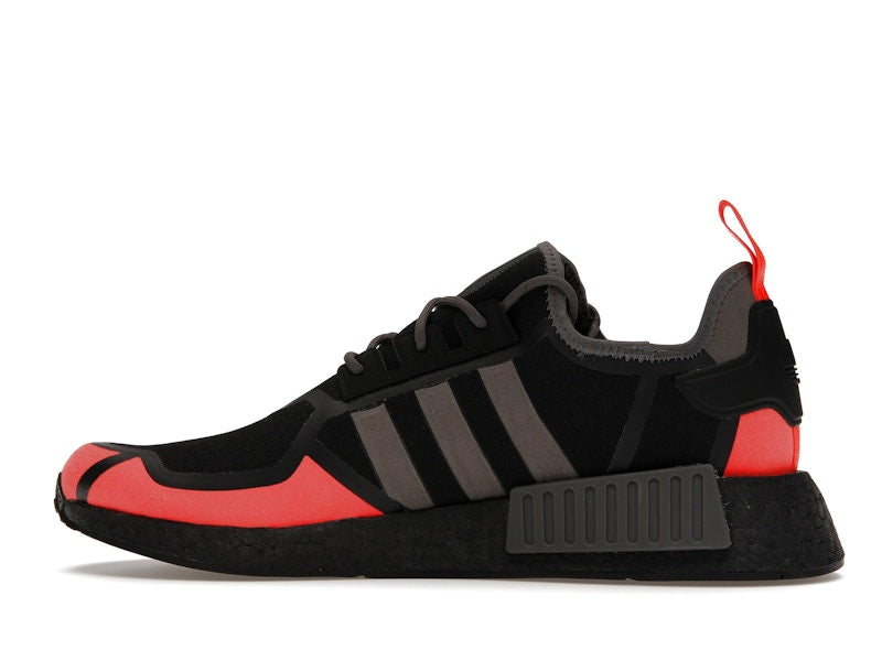 adidas NMD R1 Core Black Solar Red Grey