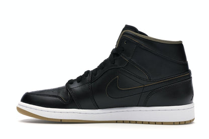 Jordan 1 Retro Mid Black Metallic Gold