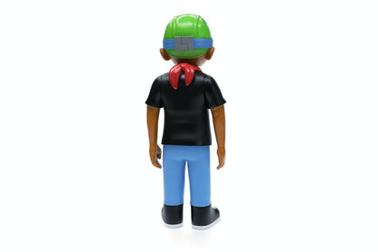 Hebru Brantley x Mindstyle Fly Boy Black Tee Vinyl Figure Multi