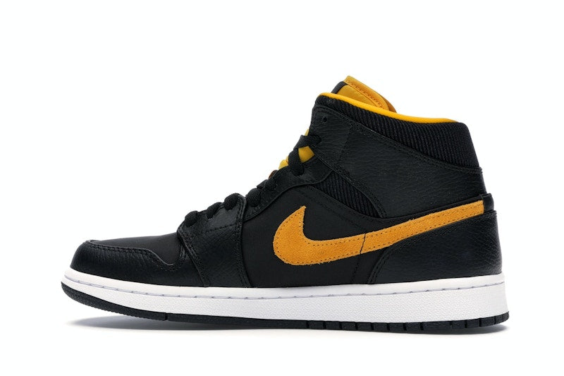Jordan 1 Mid Black University Gold