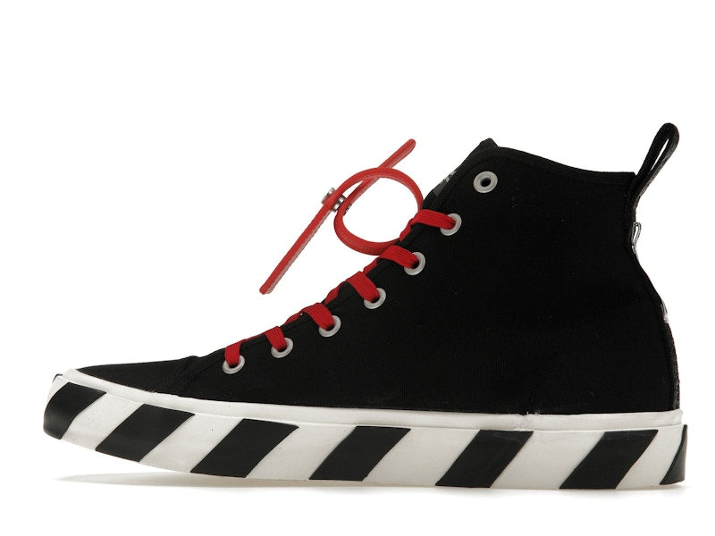 OFF-WHITE Vulcanized Hi Black Red Canvas