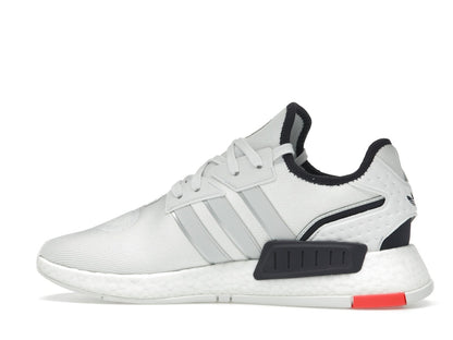 adidas NMD G1 Crystal White Grey Solar Red