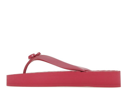 Gucci Chevron Thong Sandal Pink Rubber