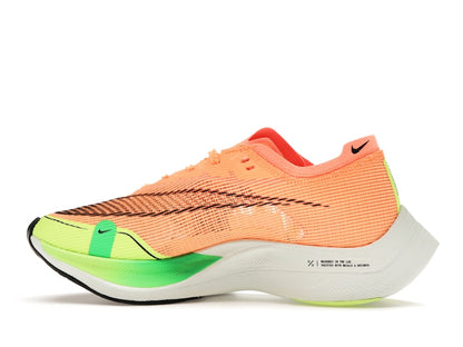 Nike ZoomX Vaporfly Next% 2 Peach Cream Green Shock (Women's)