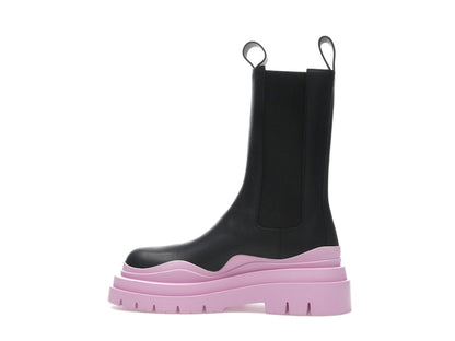 Bottega Veneta Tire Chelsea Boot Black Gloss (Women's)