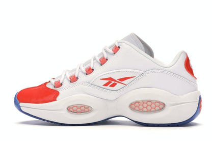 Reebok Question Low Patent Toe Orange